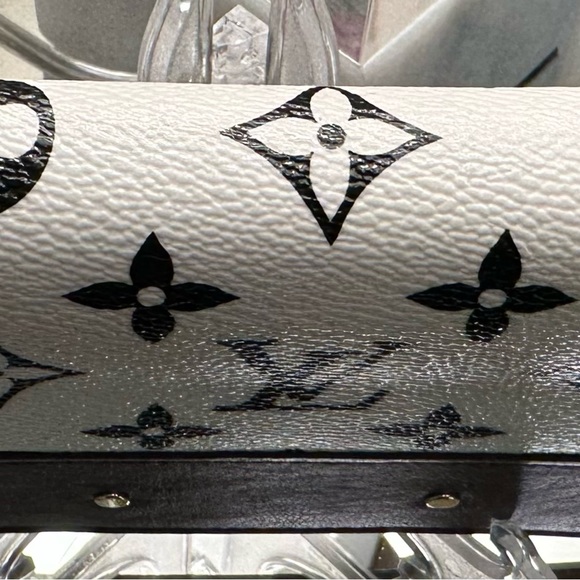 Rare Louis Vuitton Black/White/Brown Walnut Leather Monogram Gamma Zippy - Picture 12 of 16